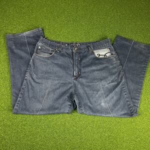 Vintage Y2K LRG Jeans LRG Medium Wash Denim Make Jeans Not War Baggy Jeans Sz 38